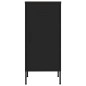 vidaXL Armario de almacenamiento acero negro 42,5x35x101,5 cm