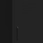 vidaXL Armario de almacenamiento acero negro 42,5x35x101,5 cm