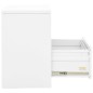 vidaXL Armario archivador de acero blanco 90x46x72,5 cm 