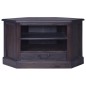 vidaXL Mueble de TV esquinero caoba maciza negro claro 80x40x49 cm vidaXL Mueble de TV esquinero caoba maciza negro claro 80x40x49 cm