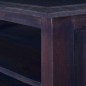 vidaXL Mueble de TV esquinero caoba maciza negro claro 80x40x49 cm vidaXL Mueble de TV esquinero caoba maciza negro claro 80x40x49 cm