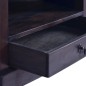 vidaXL Mueble de TV esquinero caoba maciza negro claro 80x40x49 cm vidaXL Mueble de TV esquinero caoba maciza negro claro 80x40x49 cm