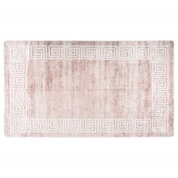 vidaXL Alfombra lavable antideslizante beige 190x300 cm