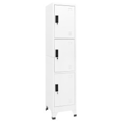 vidaXL Taquilla de acero blanco 38x45x180 cm