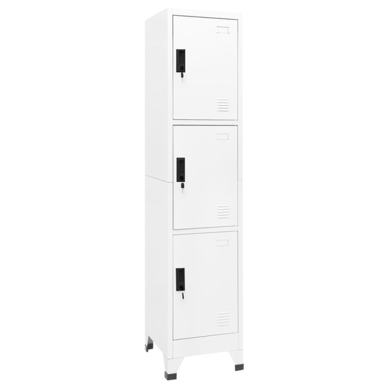 vidaXL Taquilla de acero blanco 38x45x180 cm