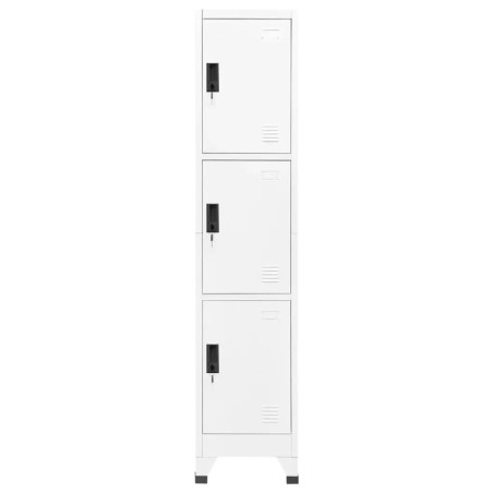 vidaXL Taquilla de acero blanco 38x45x180 cm