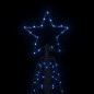 vidaXL Árbol de Navidad cónico 200 LED azul 70x180 cm vidaXL Árbol de Navidad cónico 200 LED azul 70x180 cm