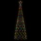 vidaXL Árbol de Navidad cónico 500 LED de colores 100x300 cm vidaXL Árbol de Navidad cónico 500 LED de colores 100x300 cm