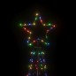 vidaXL Árbol de Navidad cónico 500 LED de colores 100x300 cm vidaXL Árbol de Navidad cónico 500 LED de colores 100x300 cm