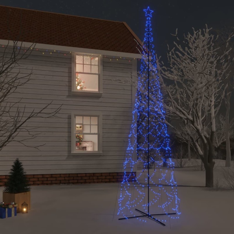 vidaXL Árbol de Navidad cónico 3000 LED azul 230x800 cm vidaXL Árbol de Navidad cónico 3000 LED azul 230x800 cm