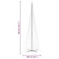 vidaXL Árbol de Navidad cónico 3000 LED blanco cálido 230x800 cm vidaXL Árbol de Navidad cónico 3000 LED blanco cálido 230x800 cm