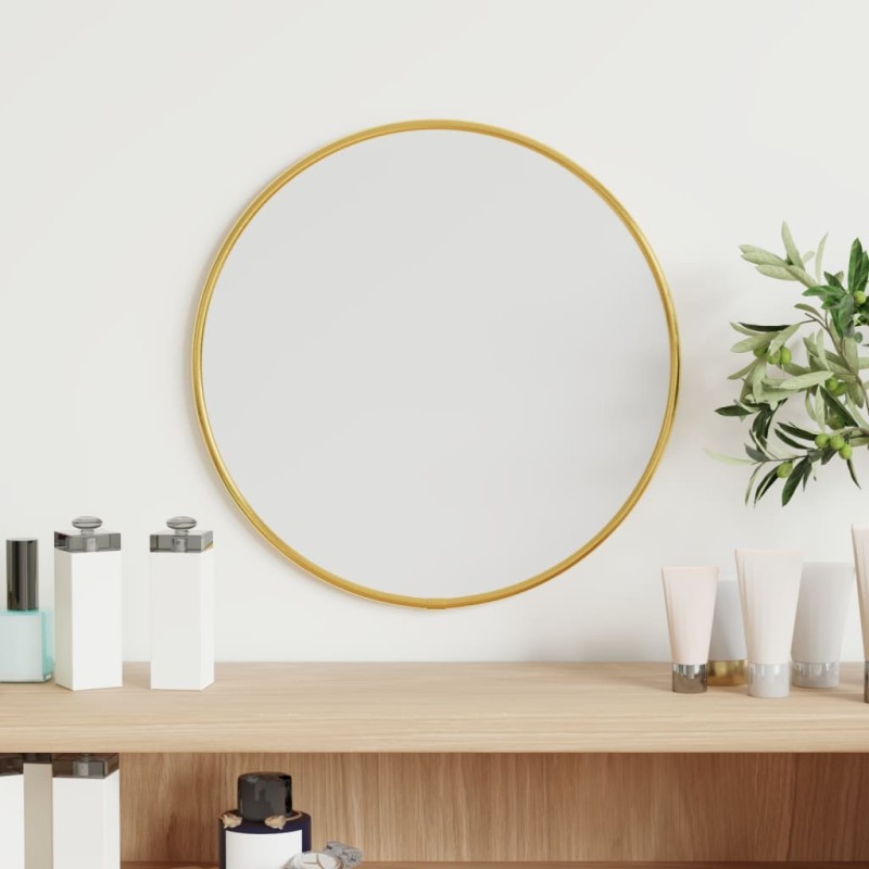 vidaXL Espejo de pared redondo dorado Ø 30 cm vidaXL Espejo de pared redondo dorado Ø 30 cm