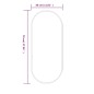 vidaXL Espejo de pared ovalado dorado 70x30 cm vidaXL Espejo de pared ovalado dorado 70x30 cm