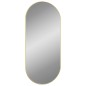 vidaXL Espejo de pared ovalado dorado 100x45 cm vidaXL Espejo de pared ovalado dorado 100x45 cm