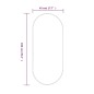 vidaXL Espejo de pared ovalado negro 100x45 cm vidaXL Espejo de pared ovalado negro 100x45 cm