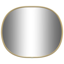 vidaXL Espejo de pared dorado 30x25 cm