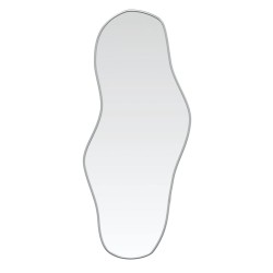 vidaXL Espejo de pared plateado 70x30 cm