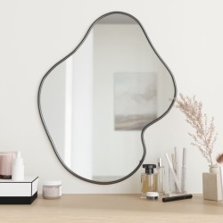 vidaXL Espejo de pared negro 60x50 cm