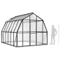vidaXL Invernadero con estructura de aluminio gris antracita 9,53 m² vidaXL Invernadero con estructura de aluminio gris antracita 9,53 m²