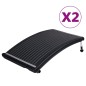 vidaXL Paneles calefactores solares de piscina curvos 2 uds 110x65 cm vidaXL Paneles calefactores solares de piscina curvos 2 uds 110x65 cm