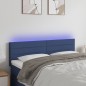 vidaXL Cabecero con LED de tela azul 144x5x78/88 cm vidaXL Cabecero con LED de tela azul 144x5x78/88 cm