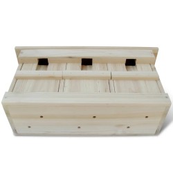 vidaXL Casas para gorriones 2 unidades madera 44x15,5x21,5 cm