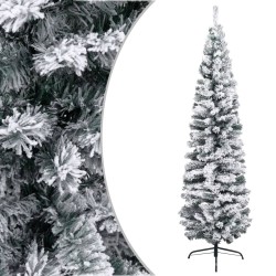 vidaXL Árbol de Navidad preiluminado con luces y bolas verde 180 cm