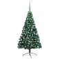 vidaXL Medio árbol de Navidad con luces y bolas verde 120 cm vidaXL Medio árbol de Navidad con luces y bolas verde 120 cm