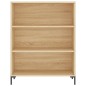 vidaXL Aparador alto madera contrachapada color roble 69,5x34x180 cm