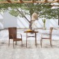 vidaXL Juego de comedor para jardín 3 piezas ratán sintético marrón vidaXL Juego de comedor para jardín 3 piezas ratán sintético marrón