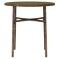vidaXL Juego de comedor para jardín 3 piezas ratán sintético marrón vidaXL Juego de comedor para jardín 3 piezas ratán sintético marrón