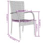 vidaXL Juego de comedor para jardín 3 piezas ratán sintético marrón vidaXL Juego de comedor para jardín 3 piezas ratán sintético marrón