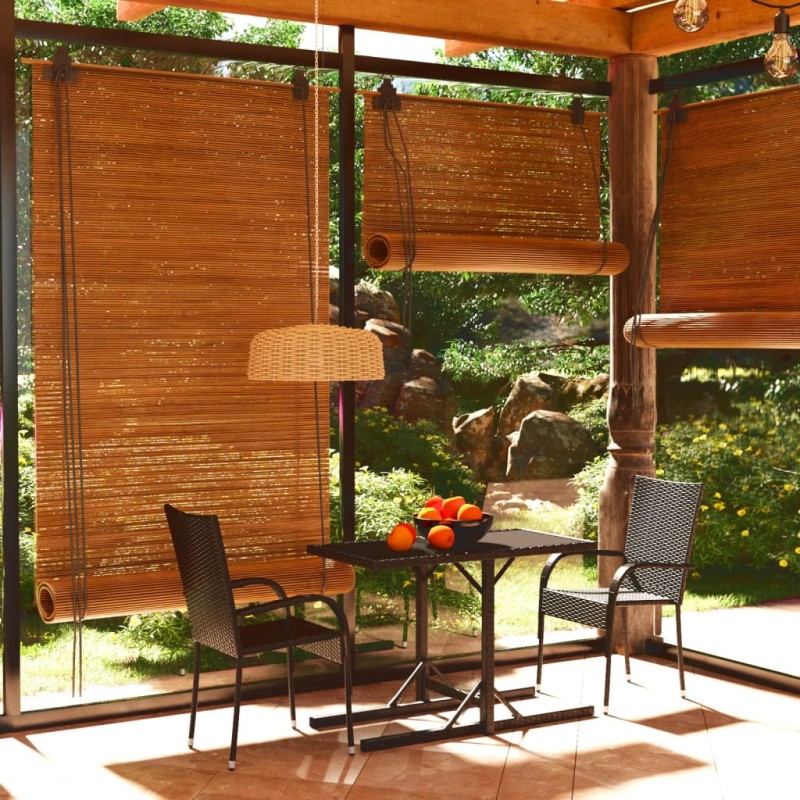 vidaXL Juego de comedor para jardín 3 piezas negro vidaXL Juego de comedor para jardín 3 piezas negro