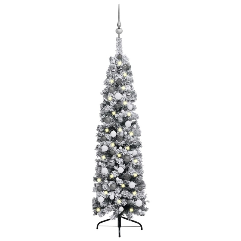 vidaXL Árbol de Navidad preiluminado con luces y bolas verde 150 cm vidaXL Árbol de Navidad preiluminado con luces y bolas verde 150 cm