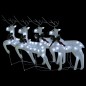 vidaXL Renos de Navidad 4 unidades 80 LED blanco vidaXL Renos de Navidad 4 unidades 80 LED blanco