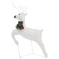 vidaXL Renos de Navidad 4 unidades 80 LED blanco vidaXL Renos de Navidad 4 unidades 80 LED blanco