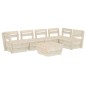 vidaXL Muebles de palets para jardín 6 pzas madera de abeto impregnada vidaXL Muebles de palets para jardín 6 pzas madera de abeto impregnada