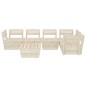 vidaXL Muebles de palets para jardín 6 pzas madera de abeto impregnada vidaXL Muebles de palets para jardín 6 pzas madera de abeto impregnada