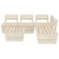 vidaXL Muebles de palets para jardín 6 pzas madera de abeto impregnada vidaXL Muebles de palets para jardín 6 pzas madera de abeto impregnada