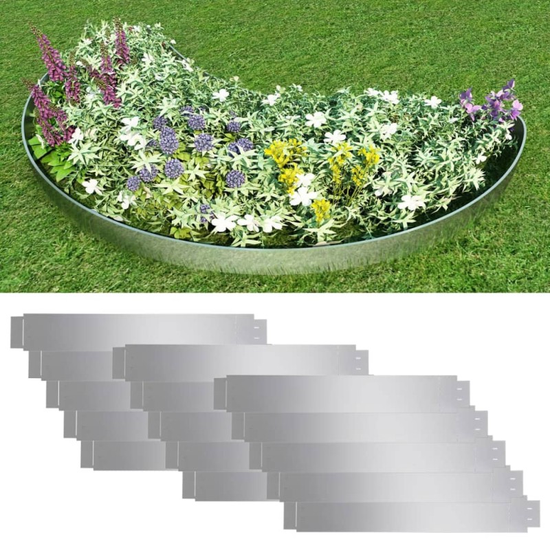 Set 15 paneles divisorios flexibles de acero galvanizado 100x14 cm Set 15 paneles divisorios flexibles de acero galvanizado 100x14 cm