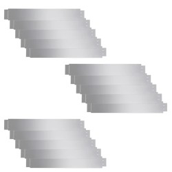 Set 15 paneles divisorios flexibles de acero galvanizado 100x14 cm