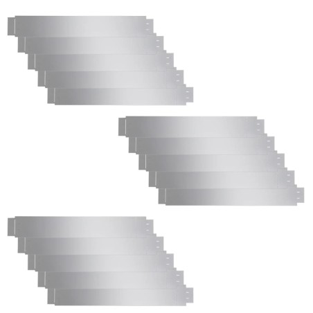 Set 15 paneles divisorios flexibles de acero galvanizado 100x14 cm