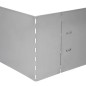 Set 15 paneles divisorios flexibles de acero galvanizado 100x14 cm Set 15 paneles divisorios flexibles de acero galvanizado 100x14 cm