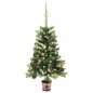 vidaXL Árbol de Navidad artificial con luces y bolas verde 90 cm vidaXL Árbol de Navidad artificial con luces y bolas verde 90 cm