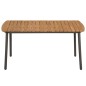 vidaXL Set de muebles de comedor de jardín 7 piezas de ratán PE gris vidaXL Set de muebles de comedor de jardín 7 piezas de ratán PE gris