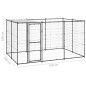 vidaXL Perrera de exterior de acero con techo 7,26 m² vidaXL Perrera de exterior de acero con techo 7,26 m²
