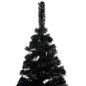 vidaXL Árbol de Navidad preiluminado con luces y bolas negro 210 cm vidaXL Árbol de Navidad preiluminado con luces y bolas negro 210 cm