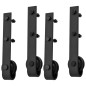 vidaXL Kit de herrajes de puertas correderas acero negro 2 uds 183 cm vidaXL Kit de herrajes de puertas correderas acero negro 2 uds 183 cm