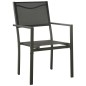 vidaXL Juego de comedor para jardín 3 piezas acero vidaXL Juego de comedor para jardín 3 piezas acero