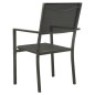 vidaXL Juego de comedor para jardín 3 piezas acero vidaXL Juego de comedor para jardín 3 piezas acero
